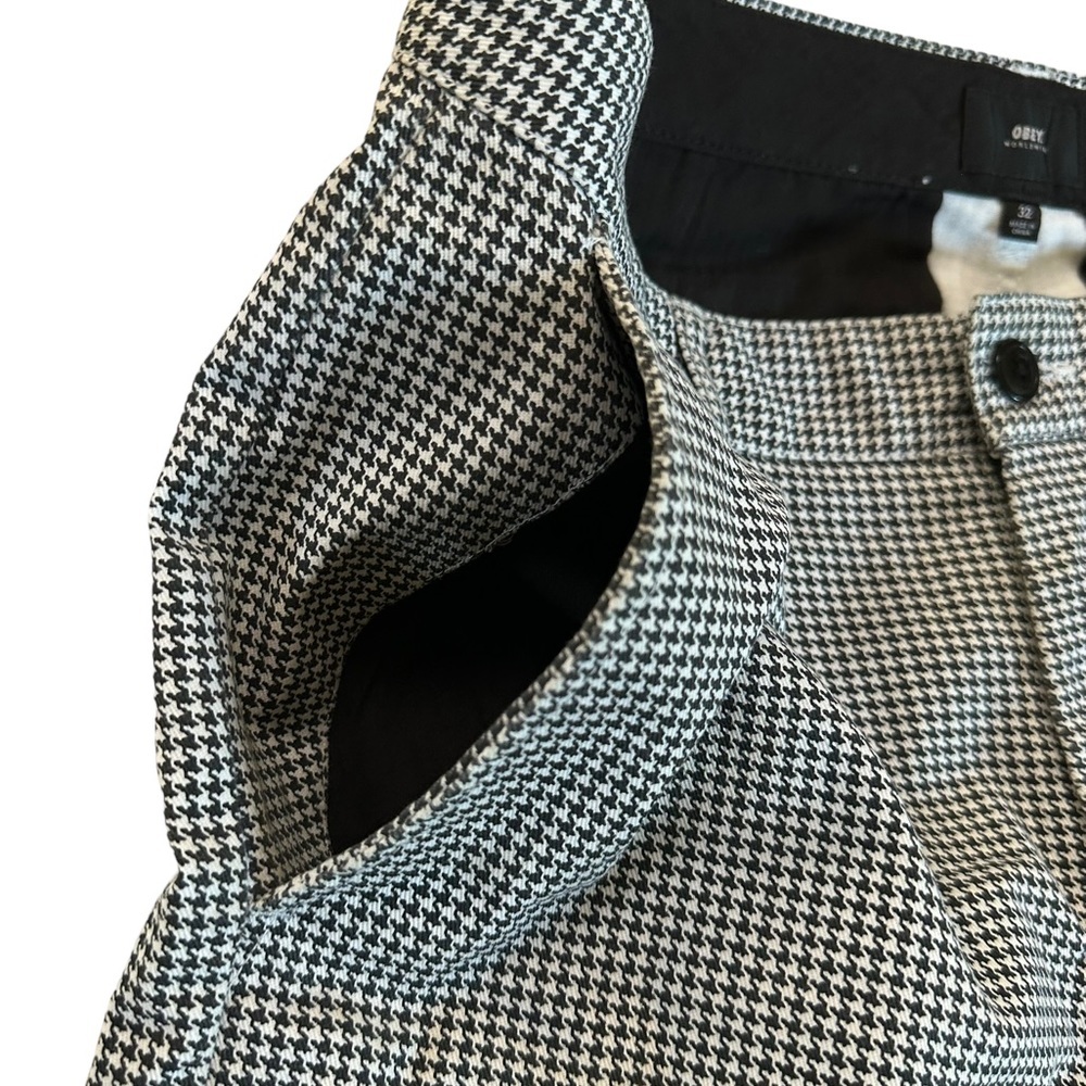 Obey Houndstooth Pants Size 32 - Picture 4 of 17